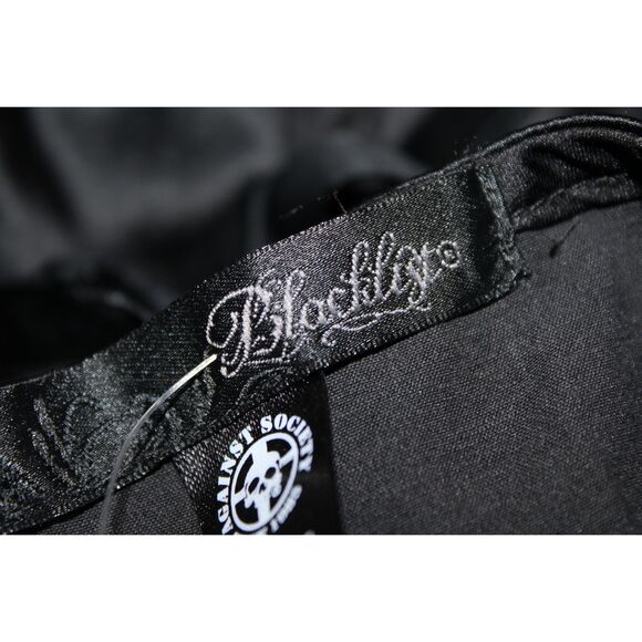 NWT Womens Hot Topic Black Red Polka Dot Ruffle Halter Top Midi Dress Size XS - Picture 4 of 6